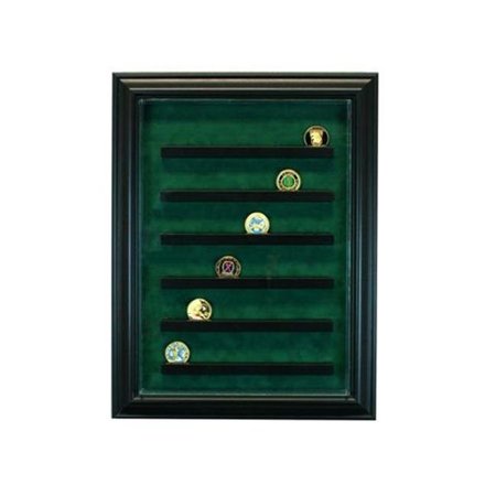 PERFECT CASES Perfect Cases PC-36COINCB-B 64 Coin Cabinet Style Display Case; Black PC-36COINCB-B